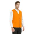 thumbnail image 4 of TOPTIE Adult Volunteer Work Vest Event Supermarket Apron Vests - Orange, 4 of 8