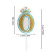 thumbnail image 2 of pitrice Golden Glitter Number Candle Birthday Cake Party Wedding Pie Decoration Kids Gift, Type 0, 2 of 6