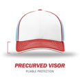 thumbnail image 2 of Richardson Pulse Sportmesh avec Casquette R-Flex, S-M, Blanc-Columbia Bleu-Rouge Tri, 2 of 7