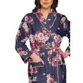 thumbnail image 4 of Moomaya Printed Long Robe With Pockets Cotton Bride Getting Ready Dress, 4 of 6