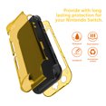 thumbnail image 4 of Switch Lite Protective Case, TPU Shockproof Anti-Slip Switch Lite Cover Hard Case with Nintendo Switch Thumb Grips (Yellow), 4 of 6