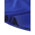 thumbnail image 5 of INSPIRE CHIC Hauts à Basque pour Femmes Manches 3/4 Enseignante Ceinturée Blouse Élégante de Travail de Bureau S Bleu, 5 of 5
