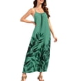 thumbnail image 4 of LVHAOGJOB Robe Sans Manches pour Femmes Maxi Dos Nu Robe d'Été Tendance Longue Grande Taille à Bretelles Spaghetti Plage Robe d'Été pour Femmes Imprimé, 4 of 9