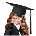 thumbnail image 2 of MIASHUI Kids Kindergarten Graduation Caps with Tassel Preschool Uniform Accessories,Black,S, 2 of 4