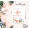 thumbnail image 5 of Darling Souvenir White Birthday Invitation Card 28 Pcs Fill or Write In Blank Invites Printable Party Supplies 5 x 7 Inches, 5 of 5