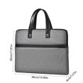 thumbnail image 3 of Fresh Finds, Portable Large-capacity Cloth Briefcase, Document Bag for Business, Multi-compartment Design, Professional Style, for Meetings, Travel, Gift, Stylish & Durable Hzhnb New Release, 3 of 8