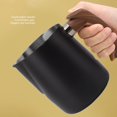 thumbnail image 4 of 1000ML Milk Frothing Pitcher Inner Scale Milk Frother Steamer Cup 304 Stainless Steel Cup Coffee Steaming Pitcher with Comfortable Handle, 4 of 8