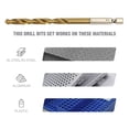 thumbnail image 4 of WorkPro Drill And Bit Set-11 Piece,Titanium Coated HSS Drill Bit, Cr-V Screwdriver Bit, 4 of 8