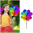 thumbnail image 2 of Rainbow Wind Sparkly Reflective for Garden Yard Bird Outdoor Windmill Decorative Art, 2 of 6