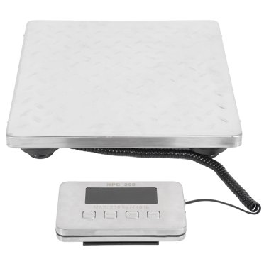 Wchiuoe 200kg Stainless Steel Platform Postal Shipping Scale For Busniess Office Home Warehouse Package,Postal Scale,Postal Parcel Scale