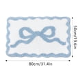 thumbnail image 3 of MKHSQHDG Today's Deals Bow Bathroom Rugs Rug Cute Bath Mat Girly Shower Rug Bath Mat Bow for Bedroom Kitchen Bathroom Floor, 3 of 7