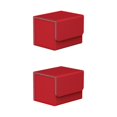 thumbnail image 1 of maskred Stylish and Secure Card Deck Storage Holder Organizer with Magnetic Closure TCG Display Red 2Set, 1 of 6