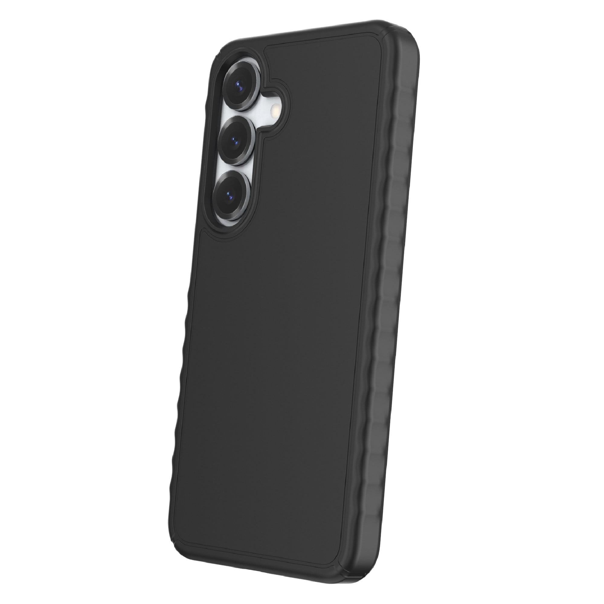 onn. Samsung Galaxy S25 / S24 Protective Gel Case with Corner Protection, Black