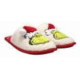 thumbnail image 3 of Ladies Grinch plush slippers., 3 of 6