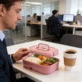 thumbnail image 1 of BUTASY Bento Box Plastic Lunch Box Simply Divided Lunch Box Outdoor Sealed Portable Fast Food Box Student and Office Worker Bento Box Lunch Box, 1 of 6