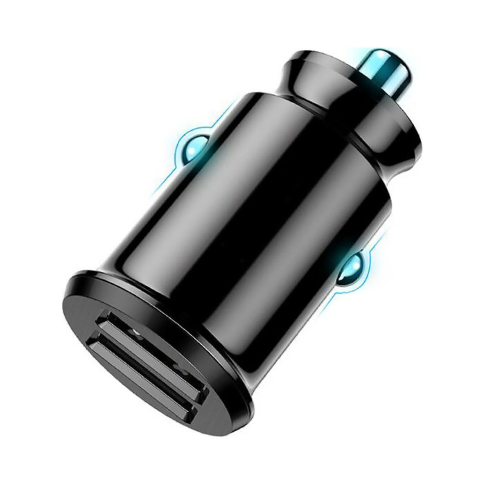 NATEFEMIN Fast Car Charger Dual USB 3.1A/2.1A 12V-24V for Cell Phones Tablets GPS Fireproof ABS