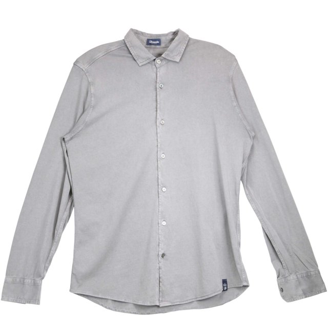 Drumohr Men's Grey Button Down Shirt Dress - S