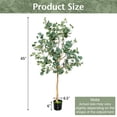 thumbnail image 3 of Costway 2 PCS 5.5FT Artificial Tree Fake Eucalyptus Tree for Living Room Office Home, 3 of 10