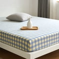 thumbnail image 4 of Drap-housse pour Lit Double, Protège-Matelas en Polyester Extensible 220 x 200 cm, Dessous Élastique Antidérapant, Protection Tout Autour, Multicolore, 1 Pce, 4 of 6