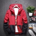 thumbnail image 2 of OmicGot Hooded Jacket New Spring Autumn Korean Version Plus Male And Female Couples Colorblock Men's Jacket Casual Thin Section Coat, 2 of 10