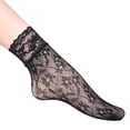 thumbnail image 4 of 1 Pairs Women Lace Ankle Socks Fishnet Short Stockings, 4 of 4