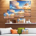 thumbnail image 3 of Beautiful Cloudscape over Beach - Large Beach Canvas Wall Art, 3 of 4