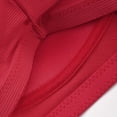 thumbnail image 2 of B91xZ Comfort Cushion Strap Wirefree Full Coverage Large Bust Non-Padded Bra Plus Size Retro Lace & Mesh Unlined Underwire Bra,Red 3XL, 2 of 3