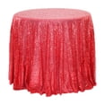 thumbnail image 2 of Round Tablecloth Glitter Wedding Glitter For Wedding Parties 47x47 Inches In A Variety Of Colors, 2 of 6