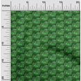 thumbnail image 2 of oneOone Velvet Green Fabric Floral Sewing Craft Projects Fabric Prints By Yard 58 Inch Wide, 2 of 5