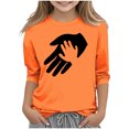 thumbnail image 1 of Chandails à Col Rond d'Halloween pour Filles, Hauts Graphiques à Enfiler, Vêtements Mignons pour Enfants, Chandail à Manches Longues, 1 of 6