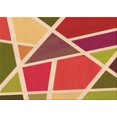 thumbnail image 1 of Ahgly Company Tapis d'Intérieur Rectangulaires Transitionnels Rouges Lavables à la Machine, 2 Pieds x 5 Pieds, 1 of 7