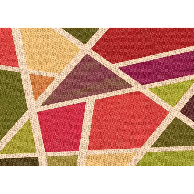Ahgly Company Tapis d'Intérieur Rectangulaires Transitionnels Rouges Lavables à la Machine, 2 Pieds x 5 Pieds