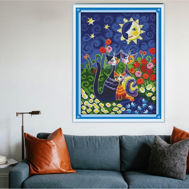 Dimensions 11 Ct 14 Ct Motif Croix pour Enfants Bricolage 19 x 28 cm 14 Ct