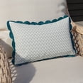 thumbnail image 2 of HOMETRENDS 20" x 12" Wave Outdoor Lumbar Toss Cushion, Fade Resistant, 2 of 9