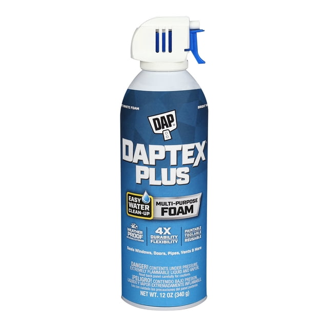 DAP Multi Purpose Latex Insulating Spray Foam Sealant, White, 340 g