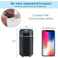 thumbnail image 4 of Car Diffuser Humidifier USB Aromatherapy Essential Oil Air Freshener USB Cool Mist Mini Portable Diffuser for Car Home Office Bedroom (Black), 4 of 9