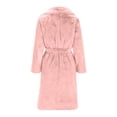 thumbnail image 4 of LOVZFMLL Jackets for Women's Button Pockets Bandage Solid Color Long Sleeve Loose Coat Medium Length Coat, 4 of 6