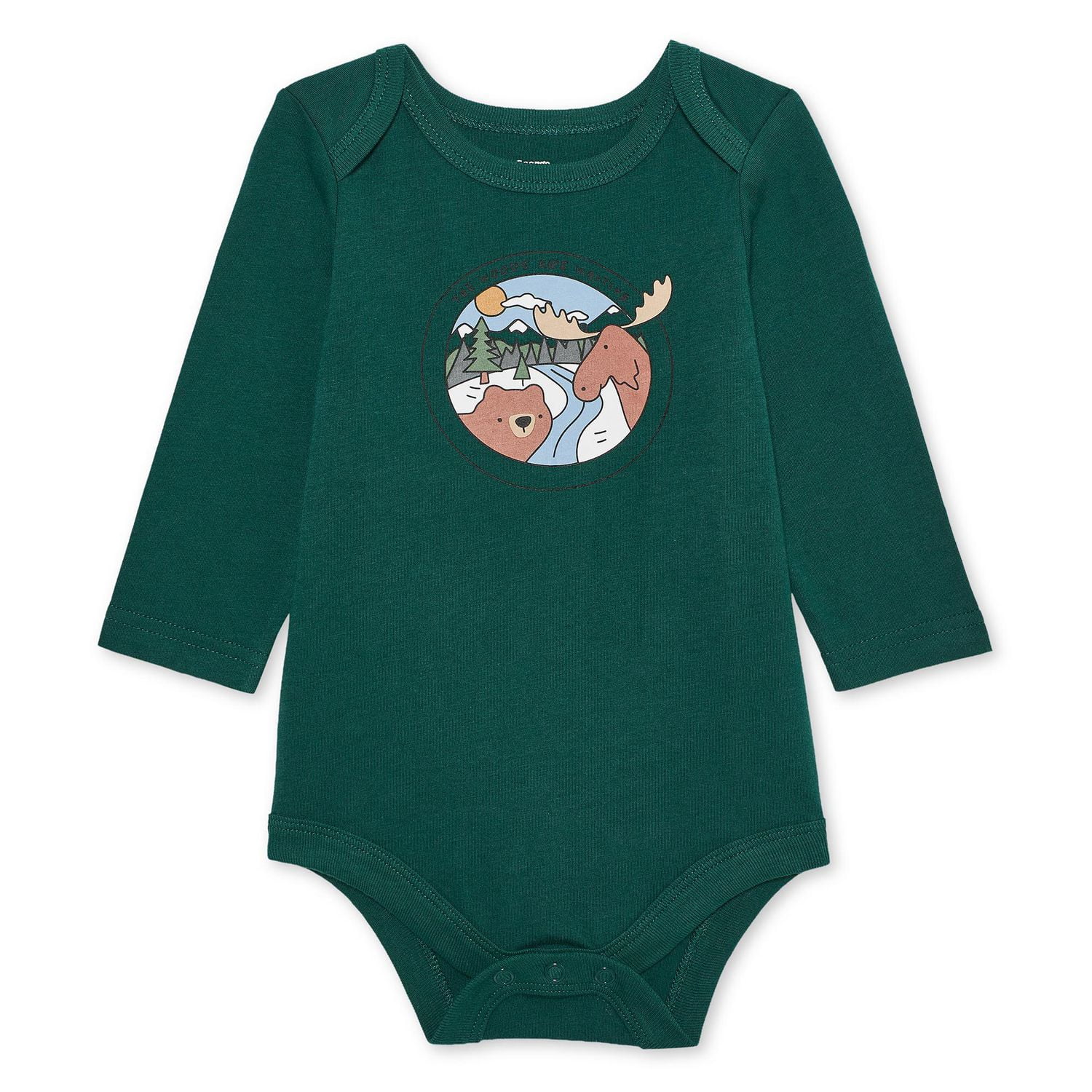 Cache-couche à manches longues avec imprimé graphique George pour bébés garçons
