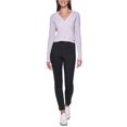 thumbnail image 1 of Calvin Klein Jeans Cotton Button-up Crop Top, Orchid, X-Small, 1 of 3