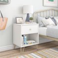thumbnail image 1 of Novogratz Finley Nightstand, White, 1 of 8