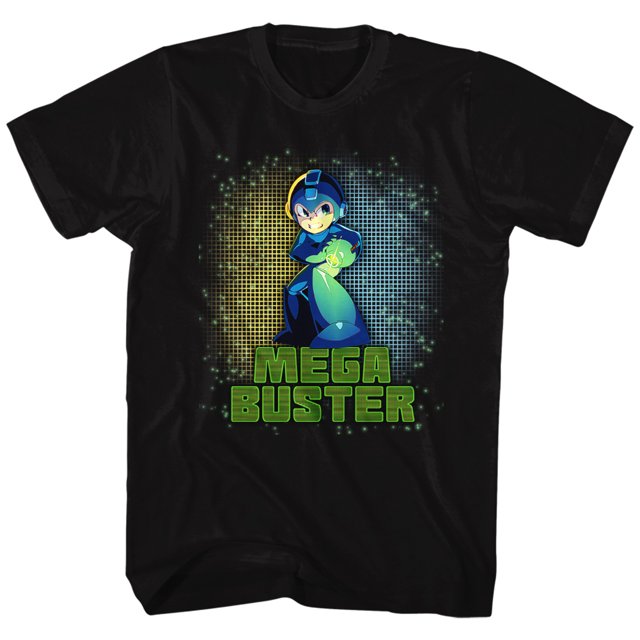 Mega Man Mega Buster Video Game Android Rock Rockman Robot Adult T-Shirt
