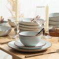 thumbnail image 3 of Stone Lain Brasa Ensemble de Vaisselle Moderne en Grès 16 Pcs, Service pour 4, Vert Pâle, 3 of 8