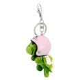thumbnail image 1 of Turtle Keychain Plush Turtle Keychain with Helmet Metal Ring Funny Soft Fuzzy Backpack Ornament Anti-lost Cute Animal Key Ring Bag Accessories, 1 of 6