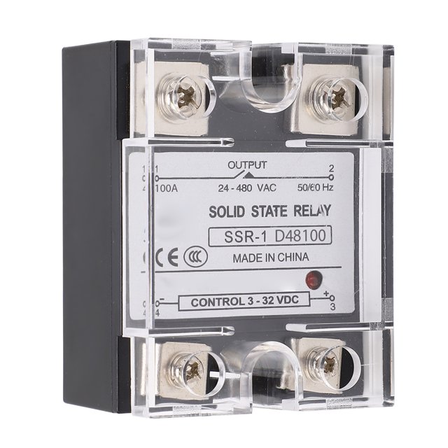 DC à AC Relais 100A Anti-Interférences Électromagnétiques Module SSR pour l'Éclairage Public 24480vac