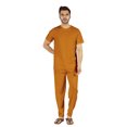 thumbnail image 1 of Inkmeso Solid Nightwear Set For Mens Tshirt And Pants Pajama Set Short Sleeve Pjs Loungewear Set, 1 of 8
