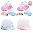 thumbnail image 4 of Portable Folding Travel Crib Mosquito Net With Pillow Baby, 4 of 4