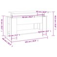 thumbnail image 4 of vidaXL Coffee Table Concrete Grey 101x49x52 cm Engineered Wood, 4 of 5