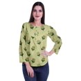 thumbnail image 2 of Moomaya Tunique d'Été Décontractée pour Femmes à Manches Longues avec Boutons Imprimés et Col Rond, 2 of 5