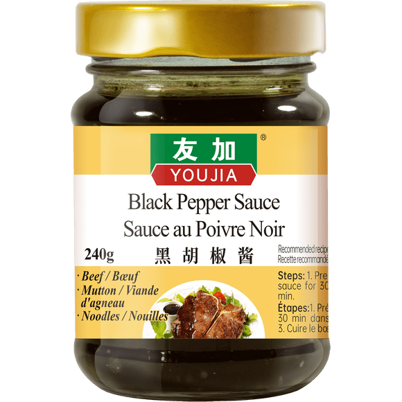 Youjia Sauce au poivre noir 240G