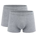 thumbnail image 1 of Jamicy Men's Boxer Briefs Gift for Men Men's Underwear Boxer Briefs 2 Pack Basic Solid Color Soft Comfortable Breathable High Elasticity, 1 of 4